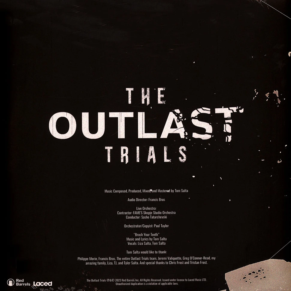 Tom Salta - OST The Outlast Trials Black Vinyl Edition