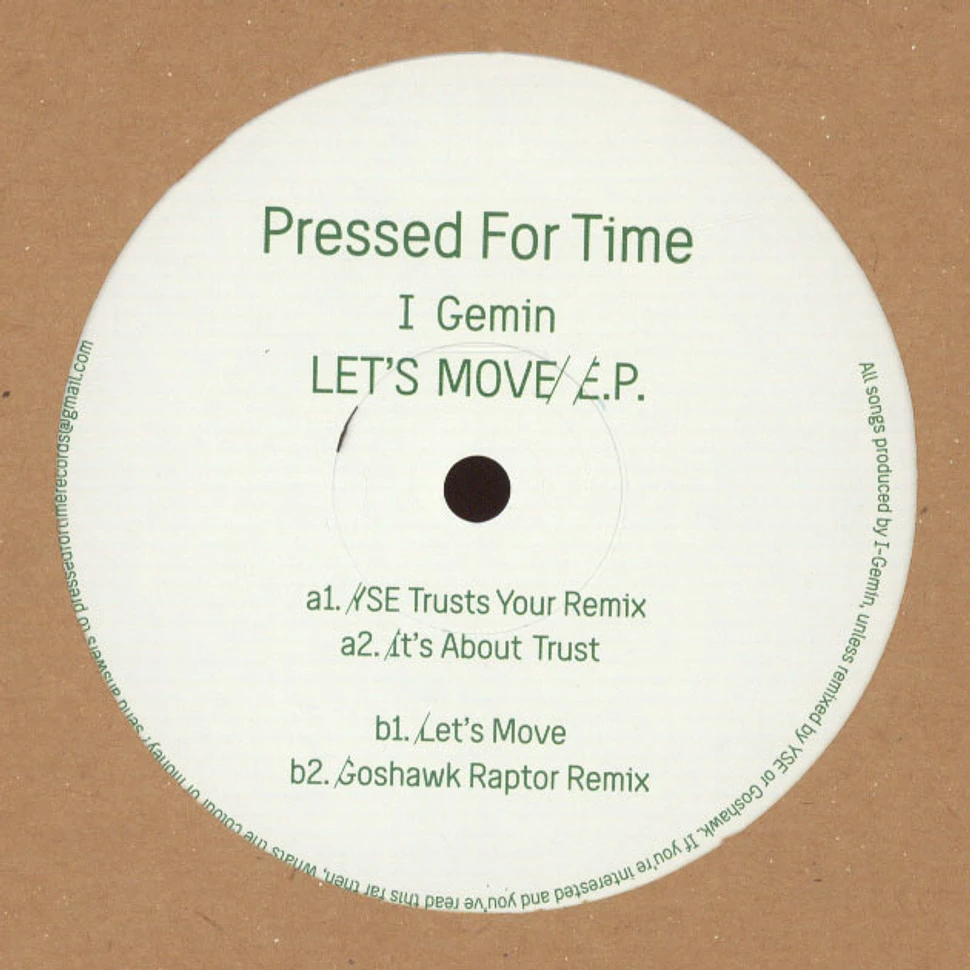 I Gemin - Let's Move EP
