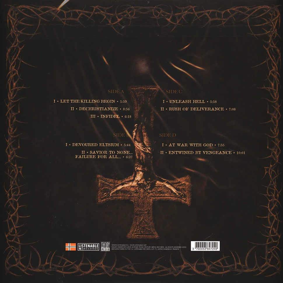 Vital Remains - Dechristianize Orange-Black Marbled Vinyl Edition