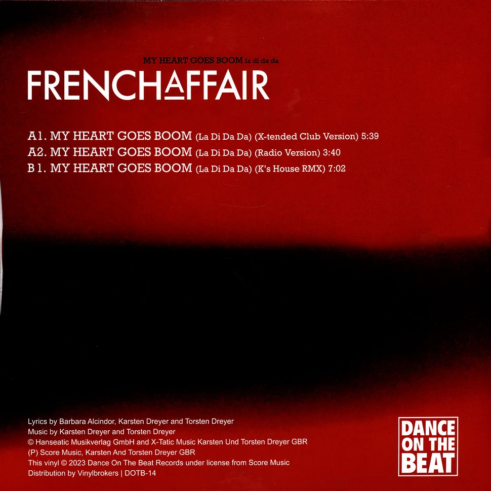 French Affair - My Heart Goes Boom Red Vinyl Edtion