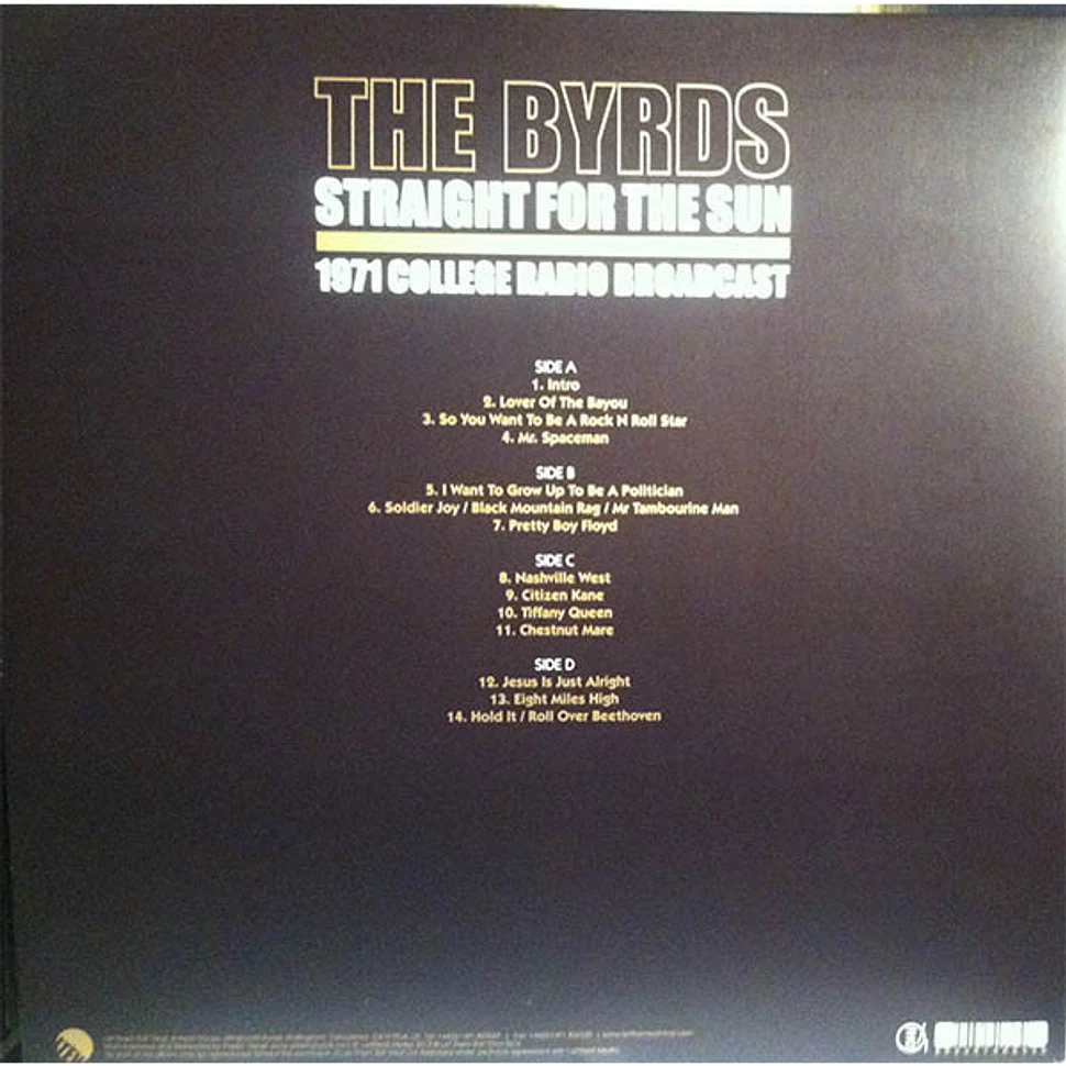 The Byrds - Straight For The Sun (1971 College Radio Broadcast)