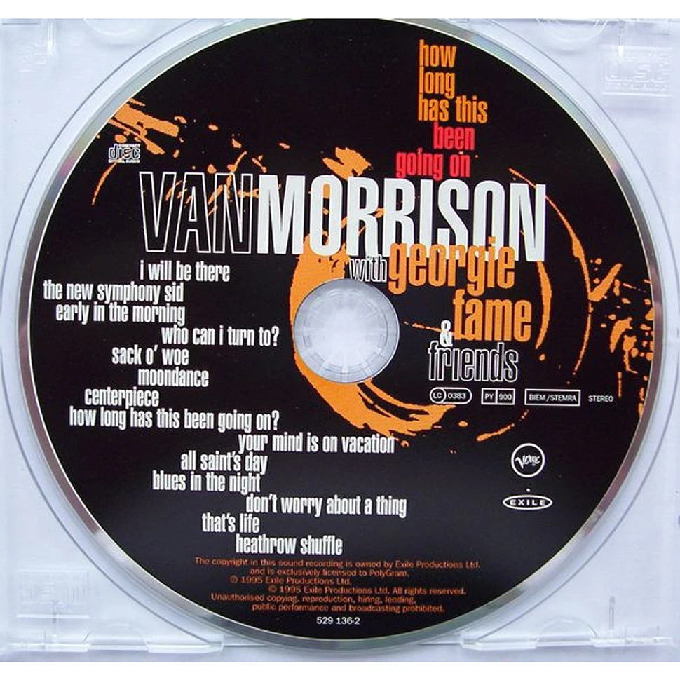 Van Morrison With Georgie Fame & Various - How Long Has This Been Going On