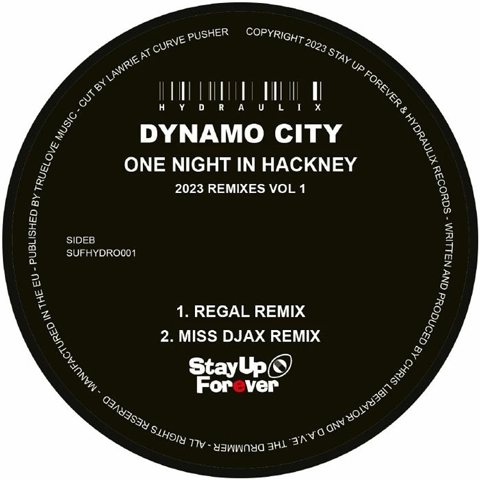 Dynamo City - Dynamo City / One Night In Hackney Remixes 2023 Red Vinyl Edition