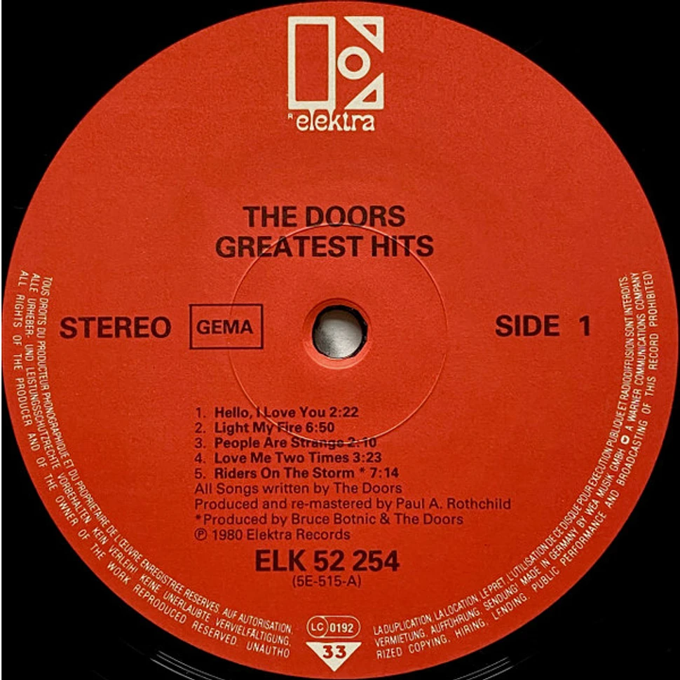 The Doors - Greatest Hits