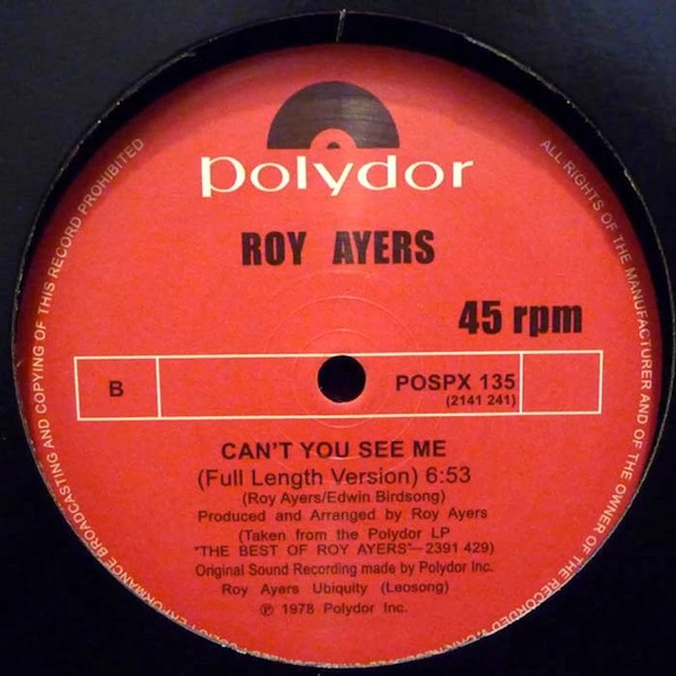Roy Ayers - Running Away / Can't You See Me
