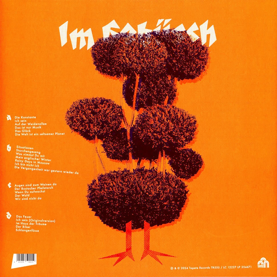 Andreas Dorau - Im Gebüsch Limited 2LP HHV Exclusive Red Vinyl Edition