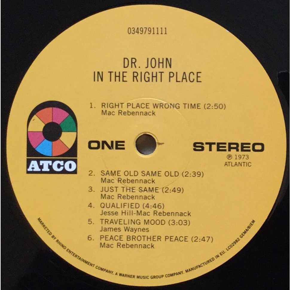 Dr. John - In The Right Place