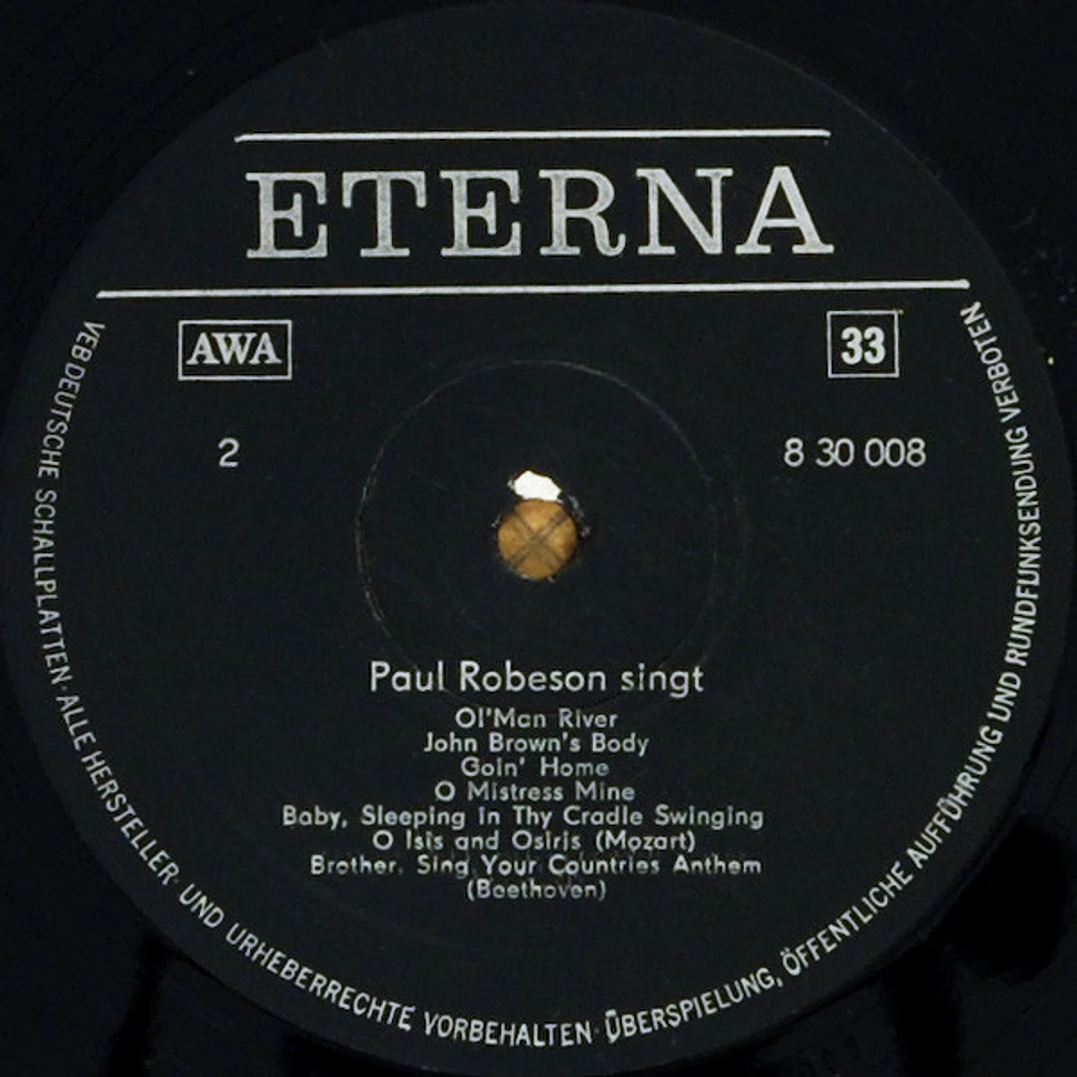 Paul Robeson - Paul Robeson Singt