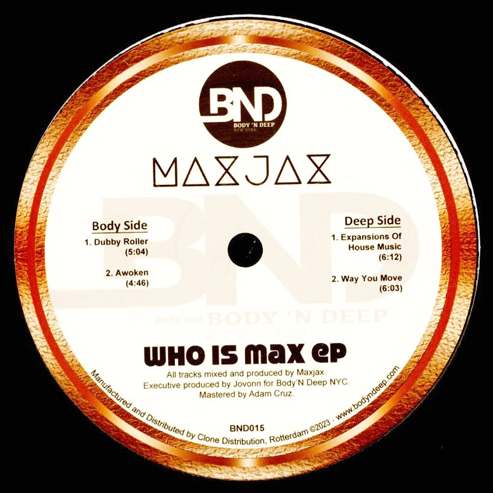 Maxjax - Who Is Max EP