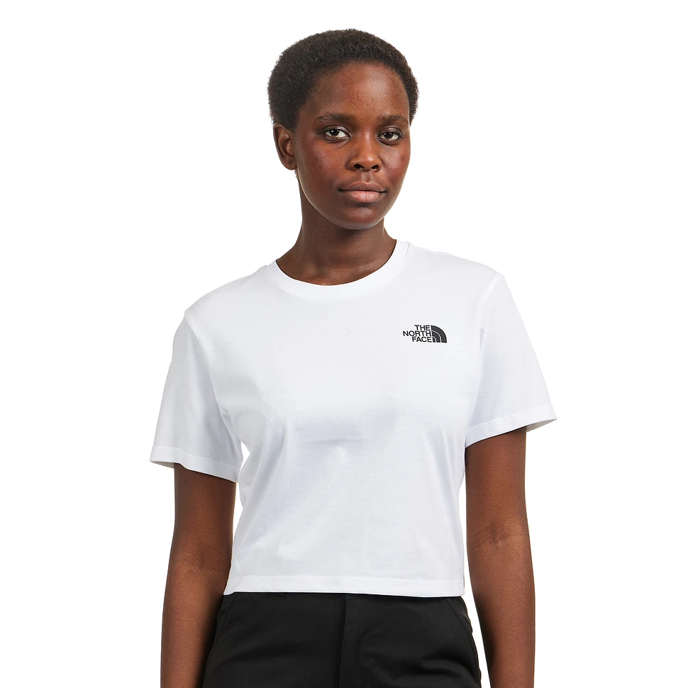 The North Face - HHV Dome Simple Tee Cropp | White) (Tnf
