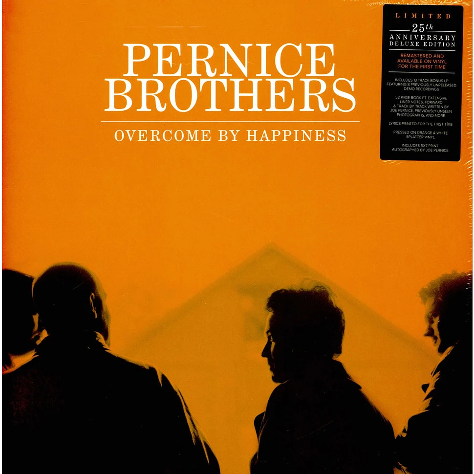 Pernice Brothers - Overcome By Happiness 25th Anniversary Deluxe Orange & White Vinyl Edition