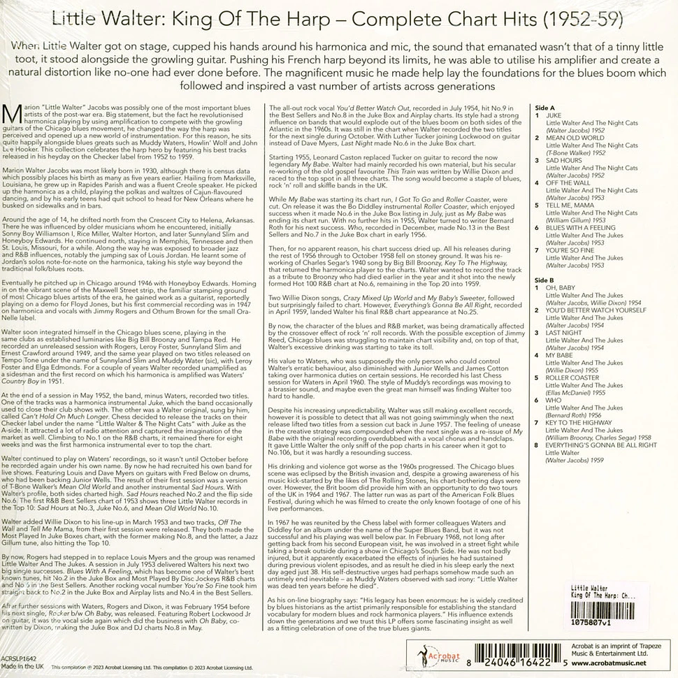 Little Walter - King Of The Harp: Chart Hits 1952-59