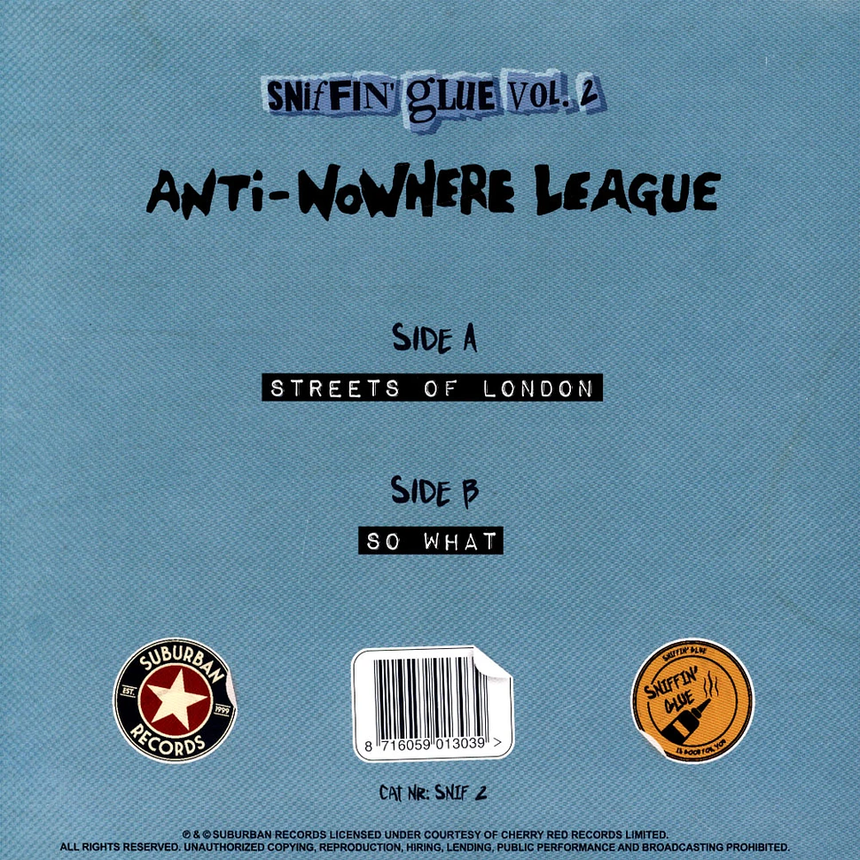 Anti-Nowhere League - Streets Of London