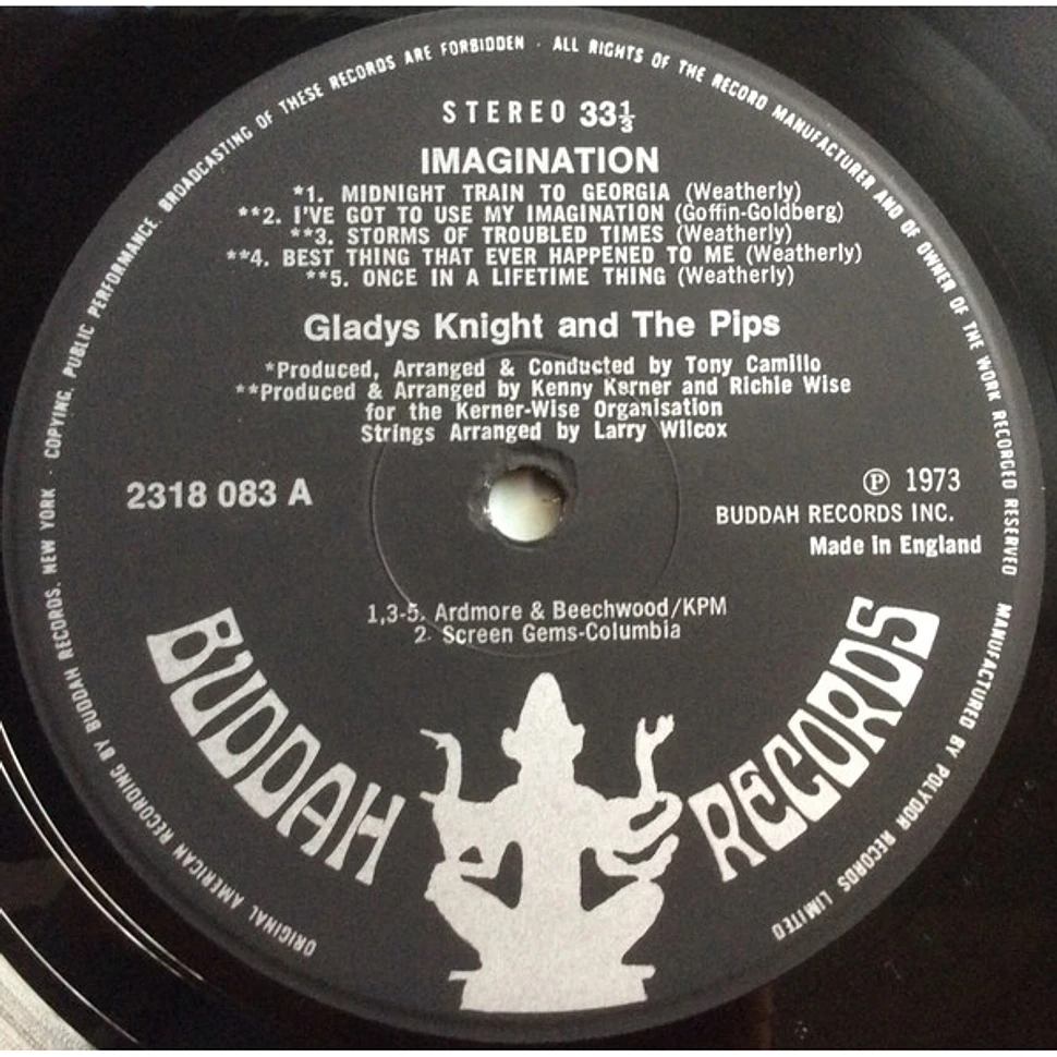 Gladys Knight And The Pips - Imagination - Vinyl LP - 1973 - UK