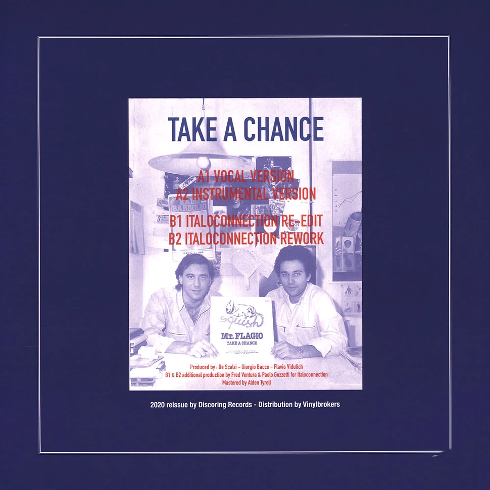 Mr. Flagio - Take A Chance Blue Vinyl Edition