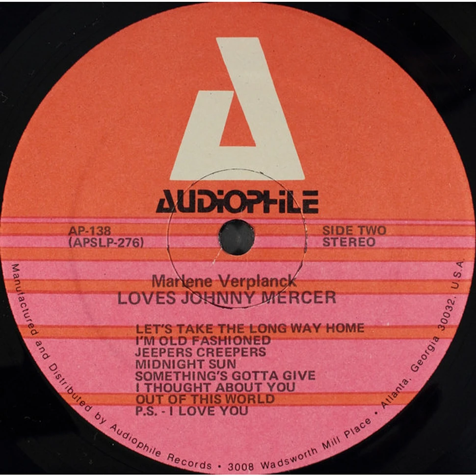 Marlene VerPlanck - Marlene VerPlanck Loves Johnny Mercer