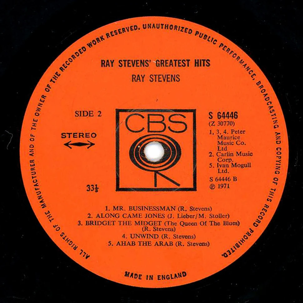 Ray Stevens - Ray Stevens' Greatest Hits