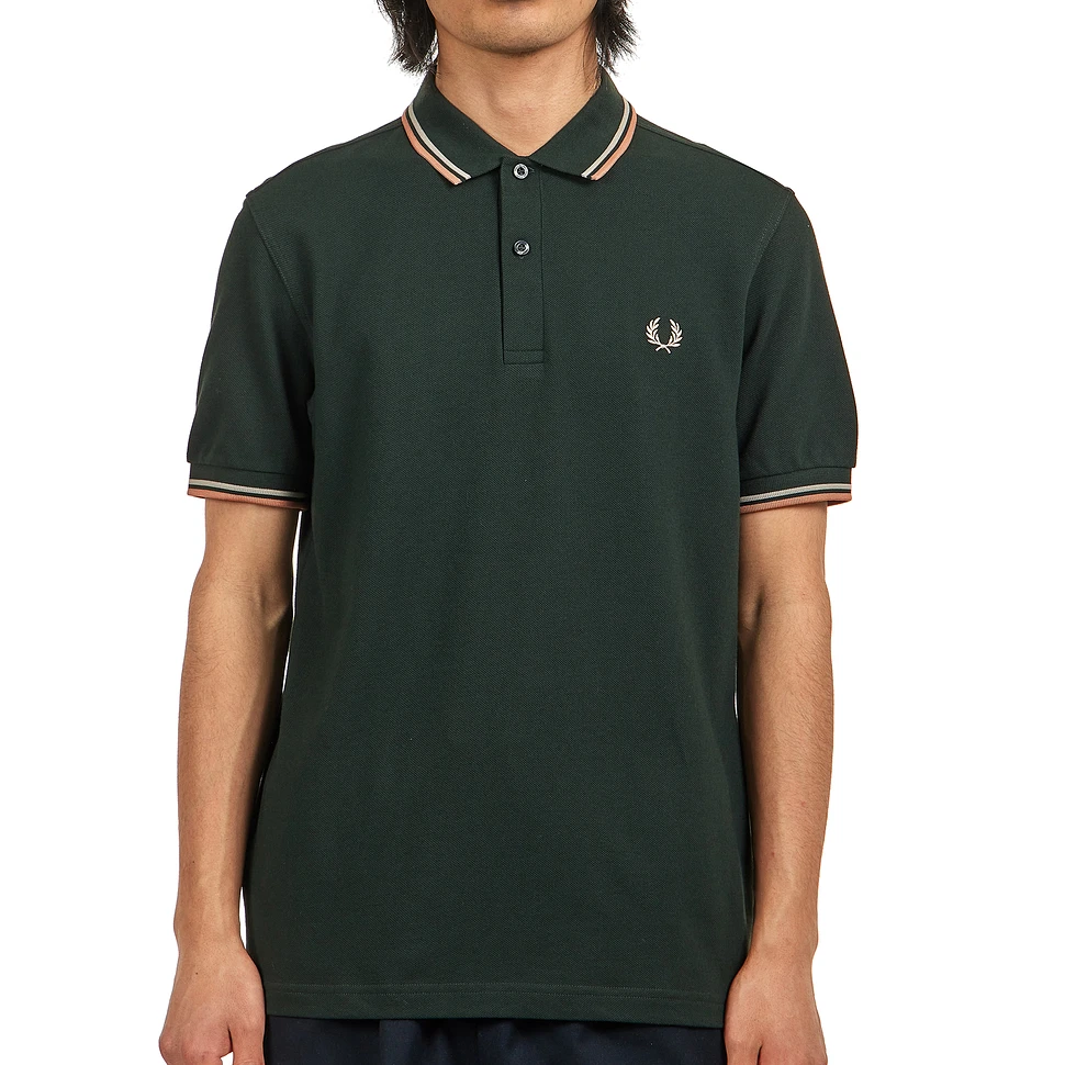 Polo Hombre FRED PERRY TWIN TIPPED MEN SHIRT Light Ice/Field Green