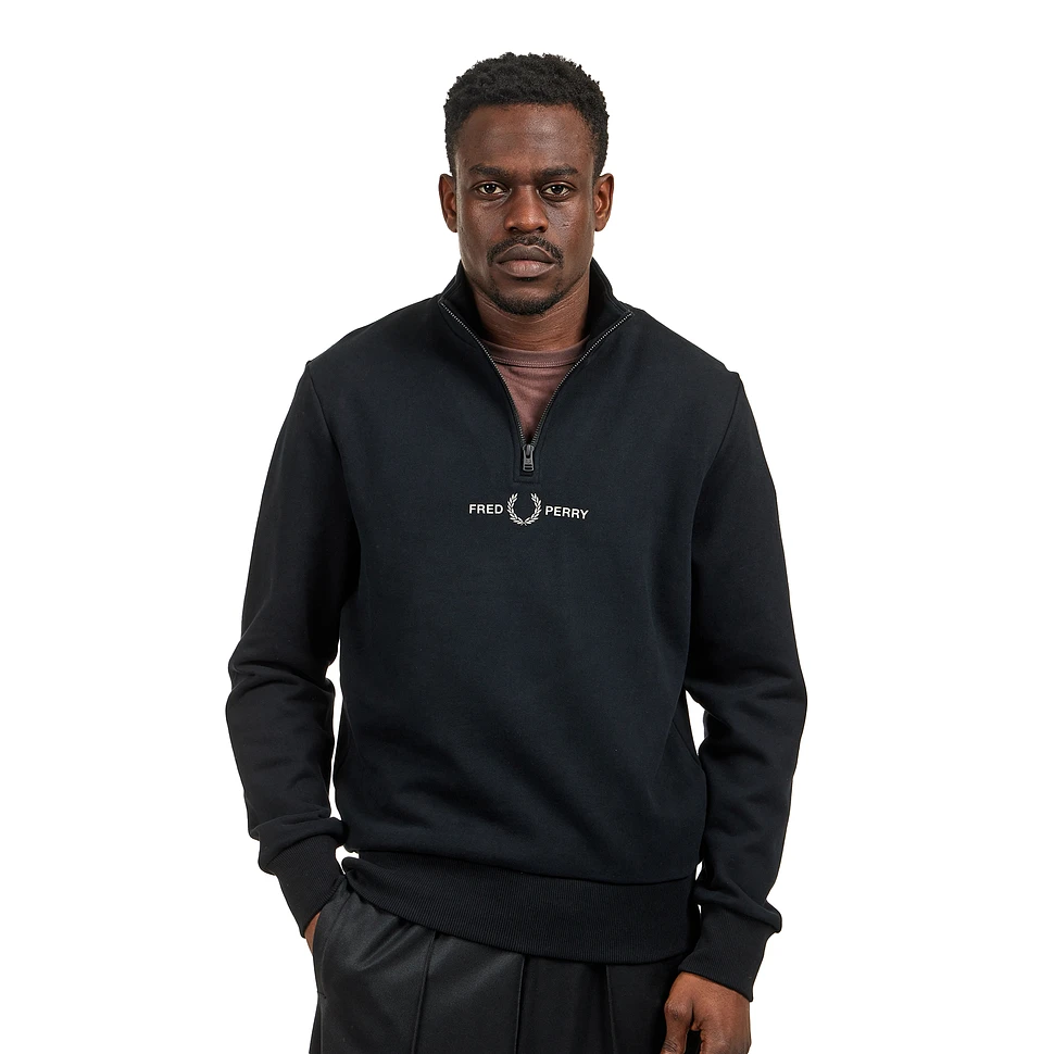 Fred Perry - Raised Graphic Half Zip Sweats