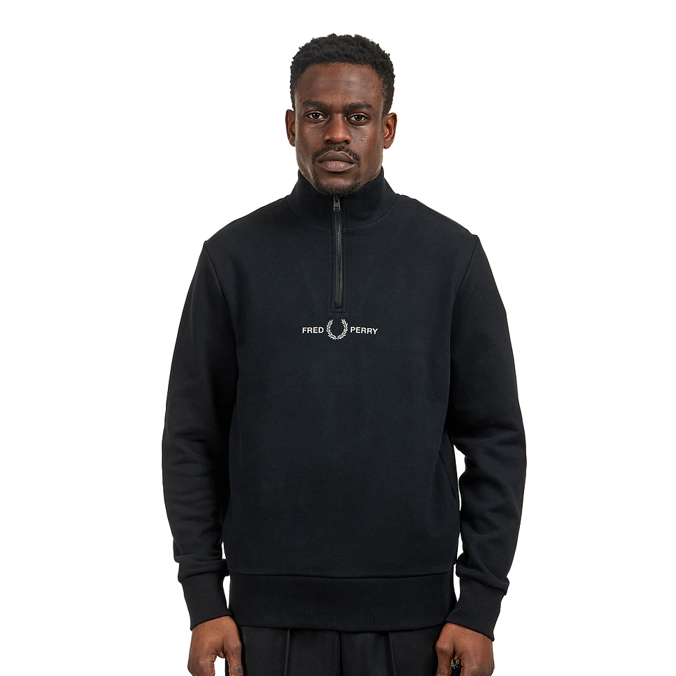 Fred Perry - Raised Graphic Half Zip Sweats