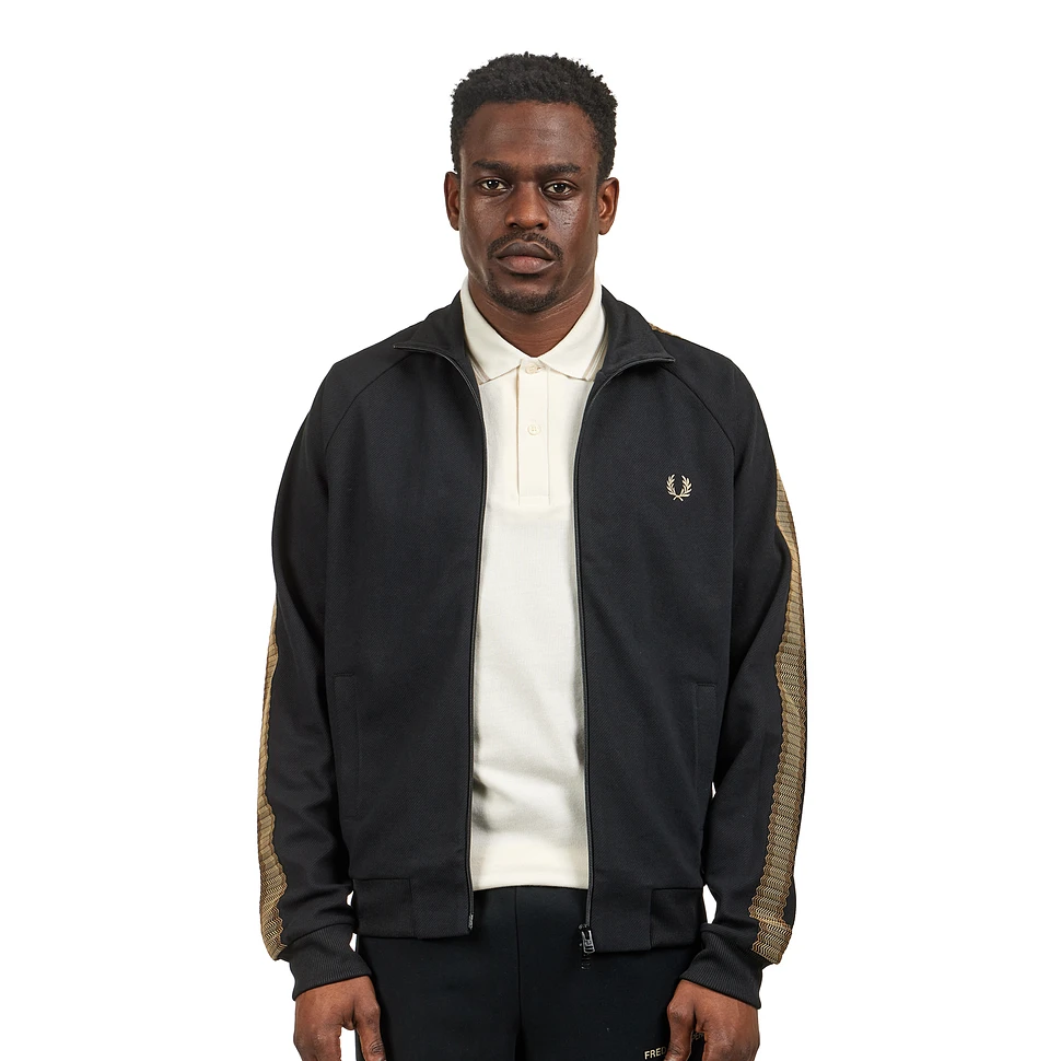 Fred perry taped track best sale jacket black