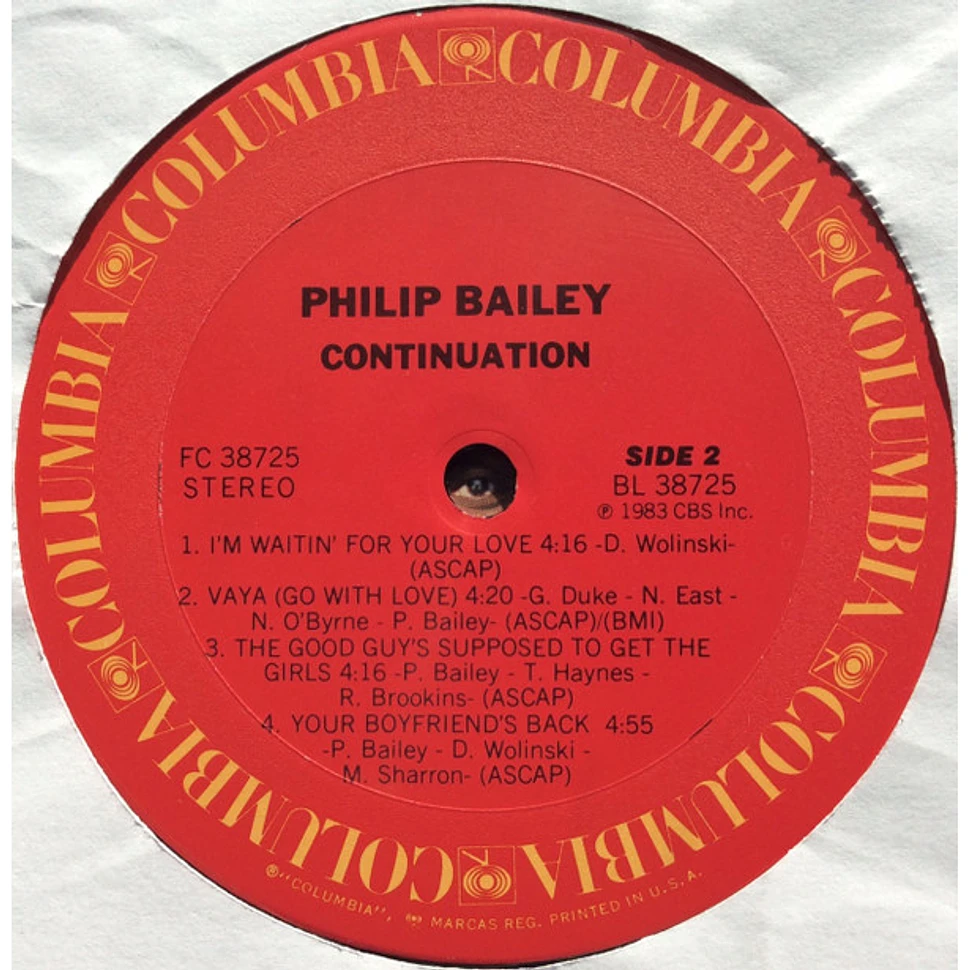 Philip Bailey - Continuation