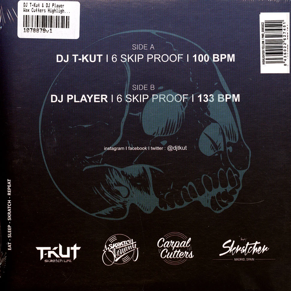 DJ T-Kut & DJ Player - Wax Cutters Highlighter Yellow Vinyl Edition