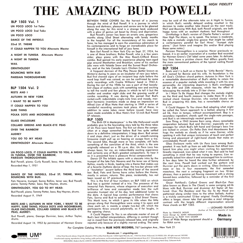 Bud Powell - Amazing Bud Powell Volume 1