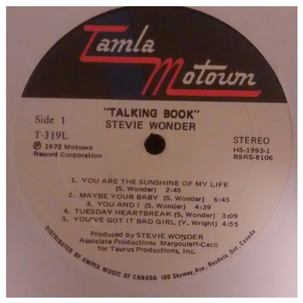 Stevie Wonder - Talking Book