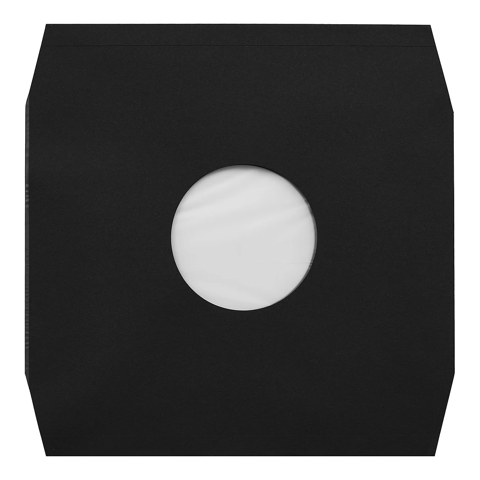 Record Inner Sleeve - 12" Vinyl LP Innenhüllen (antistatisch) (Mittelloch) (Eckschnitt) (Schwarz) (110 g/m²)