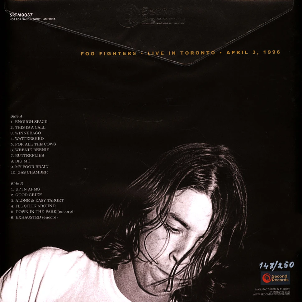 Foo Fighters - Live In Toronto April 3 1996 Marble Vinyl Edition