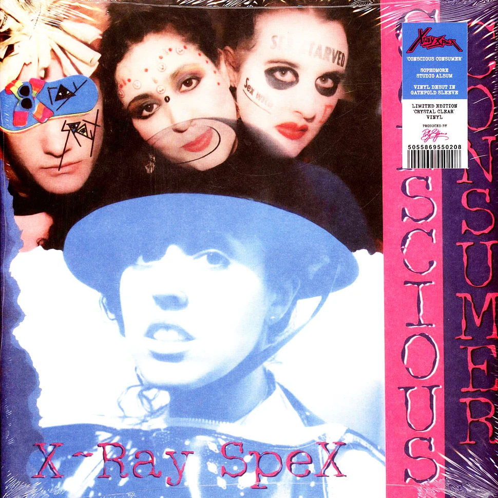 X Ray Spex Conscious Consumer Crystal Clear Vinyl Editoin Vinyl Lp 1995 Eu Reissue Hhv