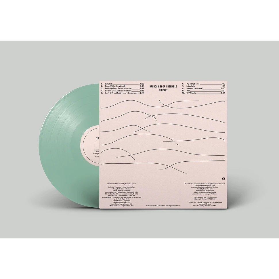 Brendan Eder Ensemble - Therapy Coke Bottle Green Vinyl Edition