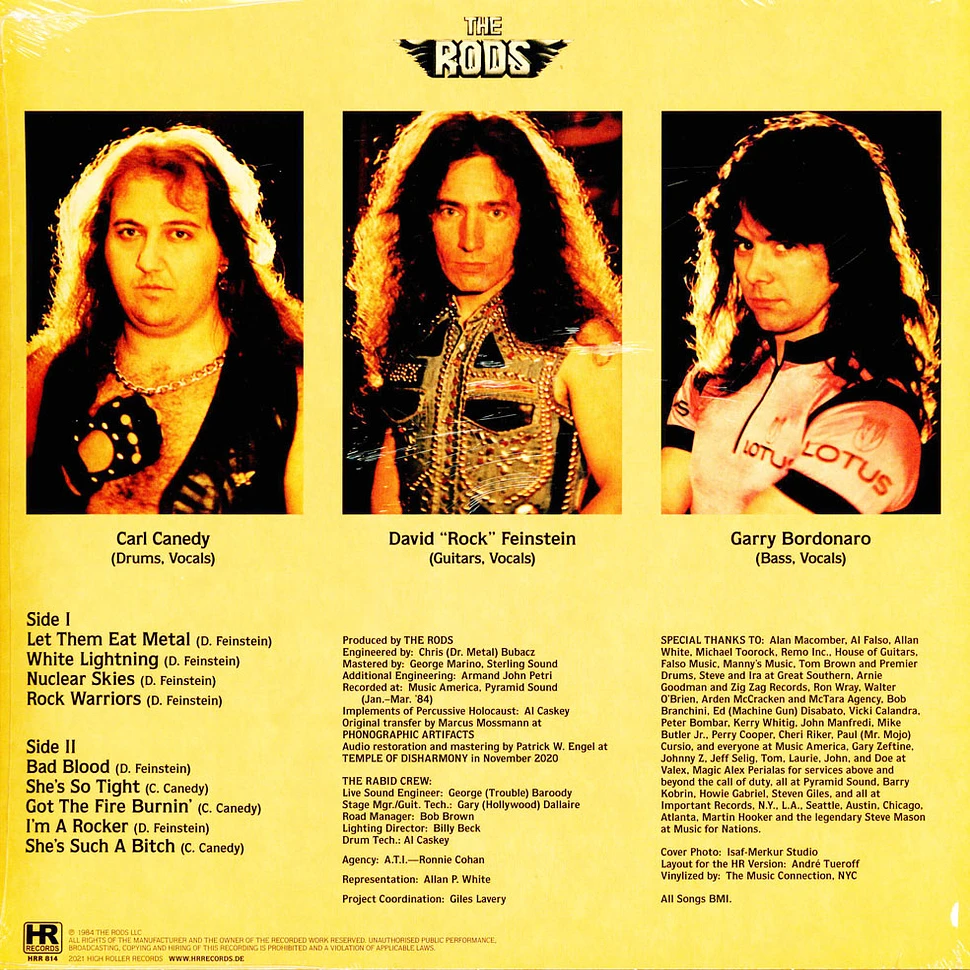 The Rods - Let Them Eat Metal Purple Vinyl Edition
