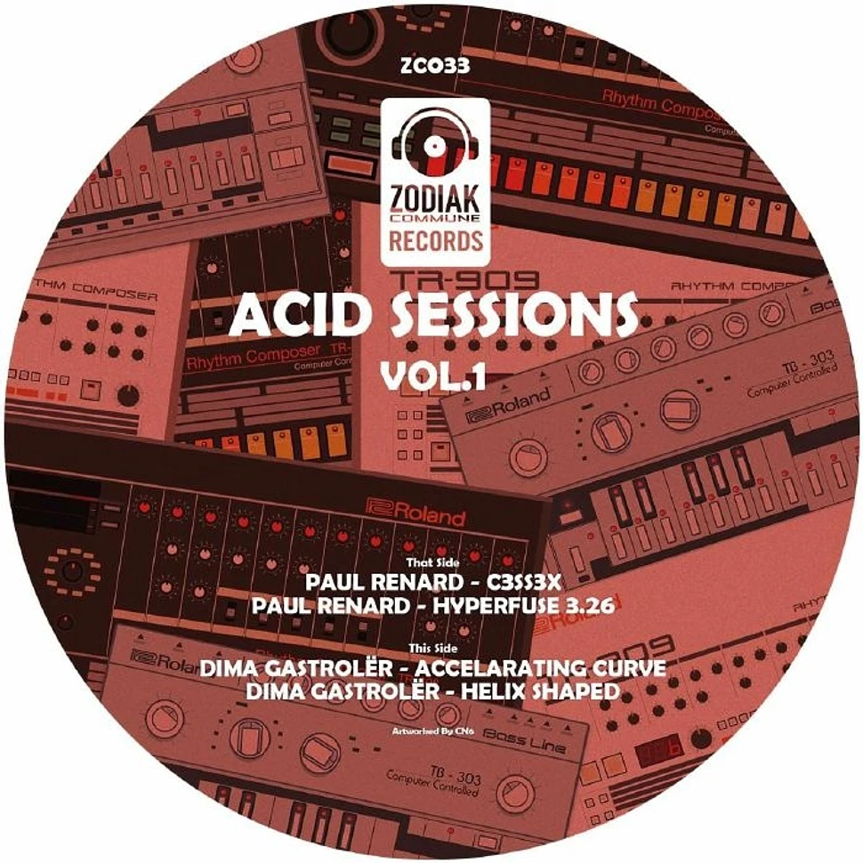 Paul Renard / Dima Gastrolër - Acid Sessions Volume 1 Clear Vinyl Edition