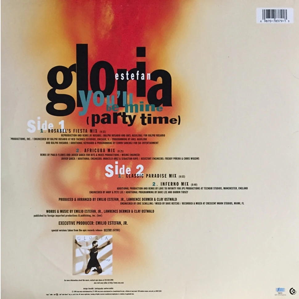 Gloria Estefan - You'll Be Mine (Party Time) - Vinyl 12" - 1996 - US