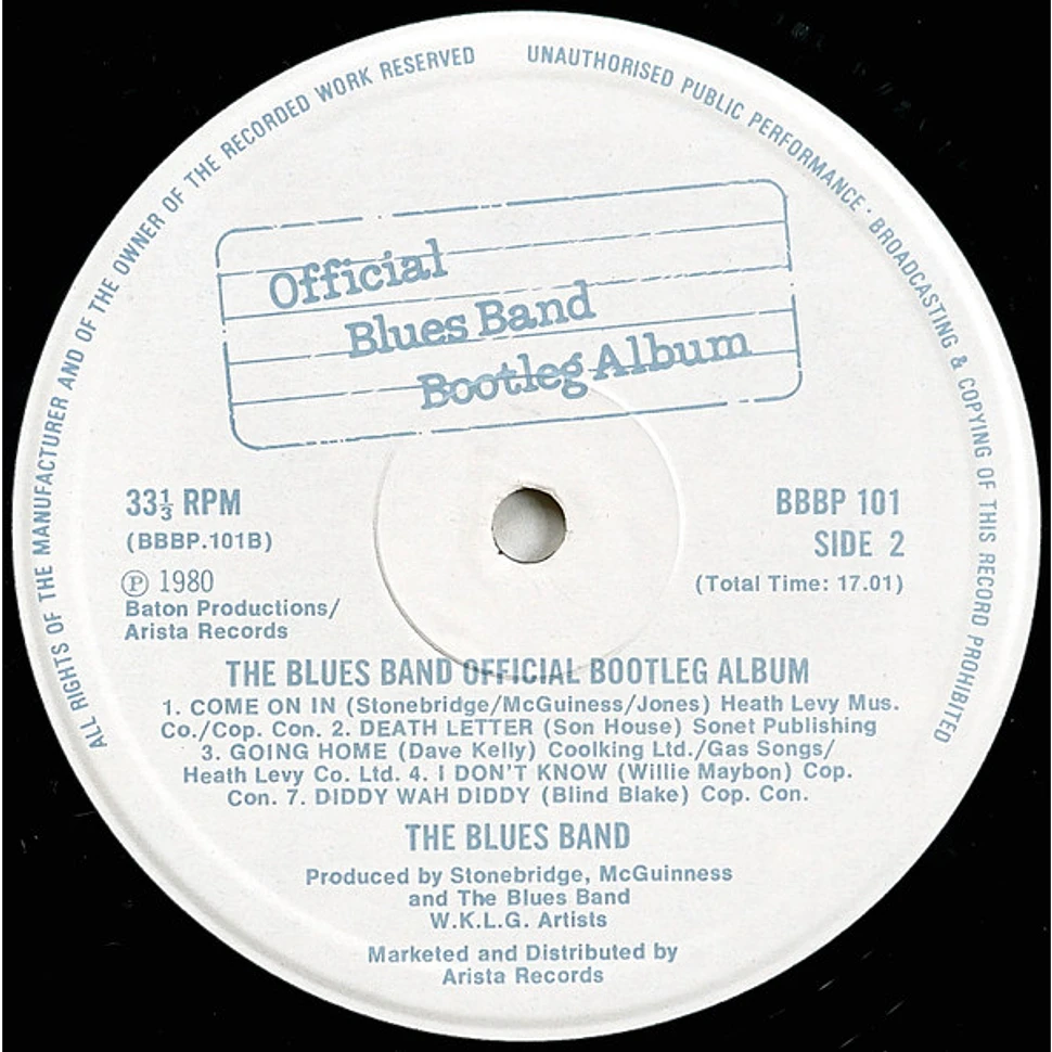 The Blues Band - The Blues Band Official Bootleg Album