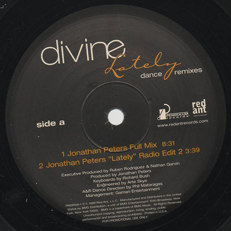 Divine - Lately (Dance Remixes)