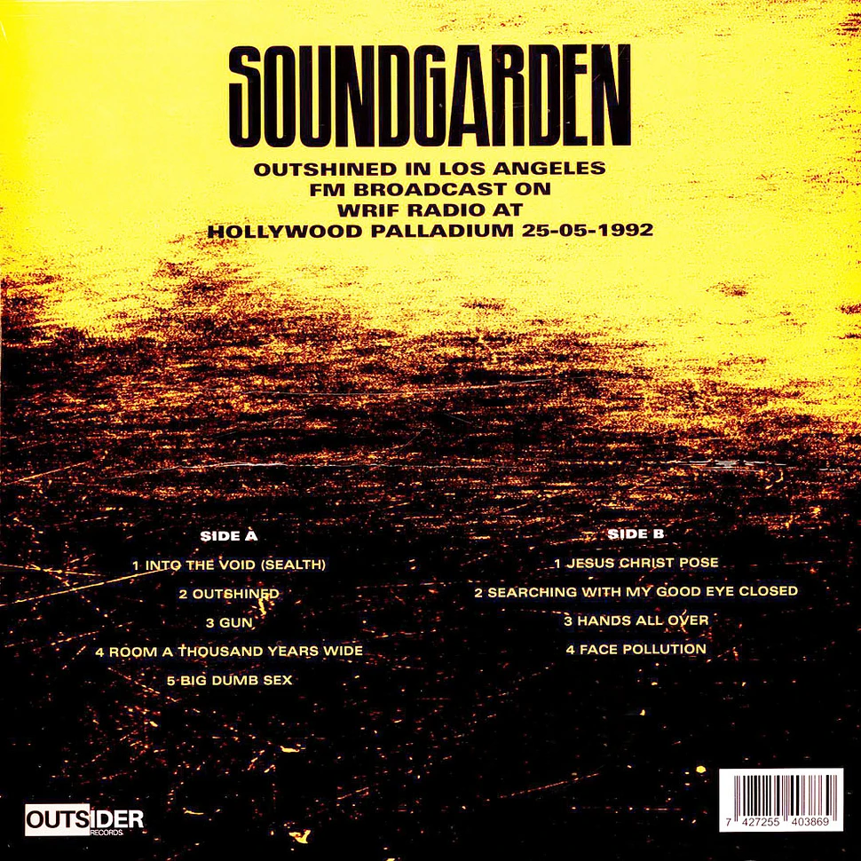 Soundgarden - Outshined In Los Angeles Yellow Vinyl Edtion