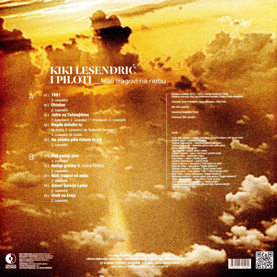 Kiki Lesendric & Piloti - Mali Tragovi Na Nebu Silver Colored Vinyl Edtion