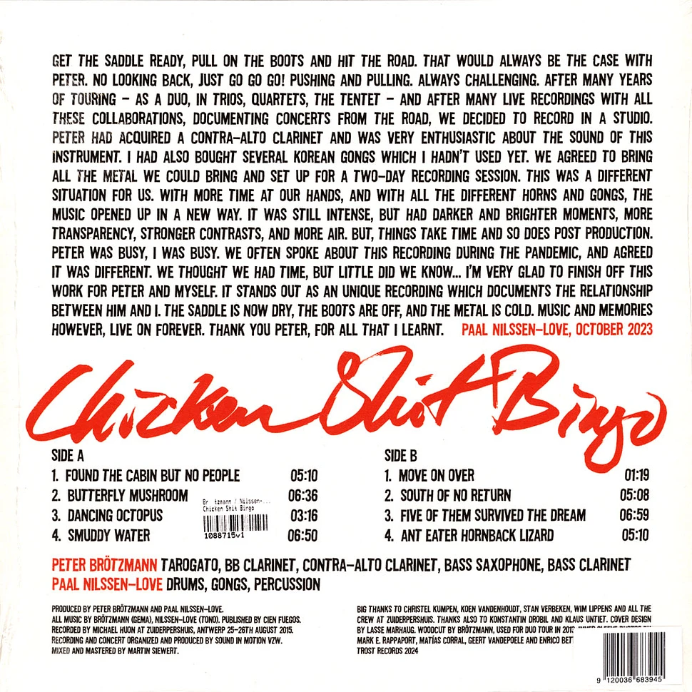 Brötzmann / Nilssen-Love - Chicken Shit Bingo