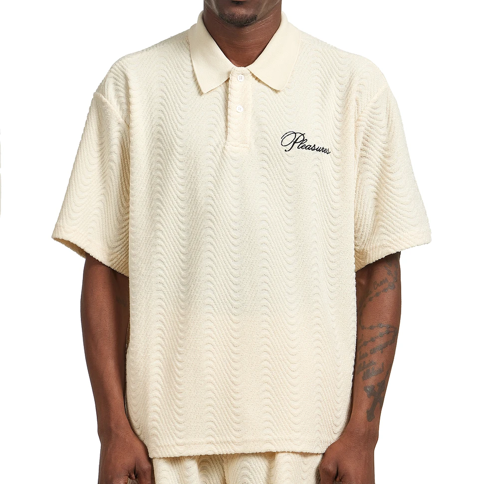 PLEASURES - Zen Terry Boxy Polo