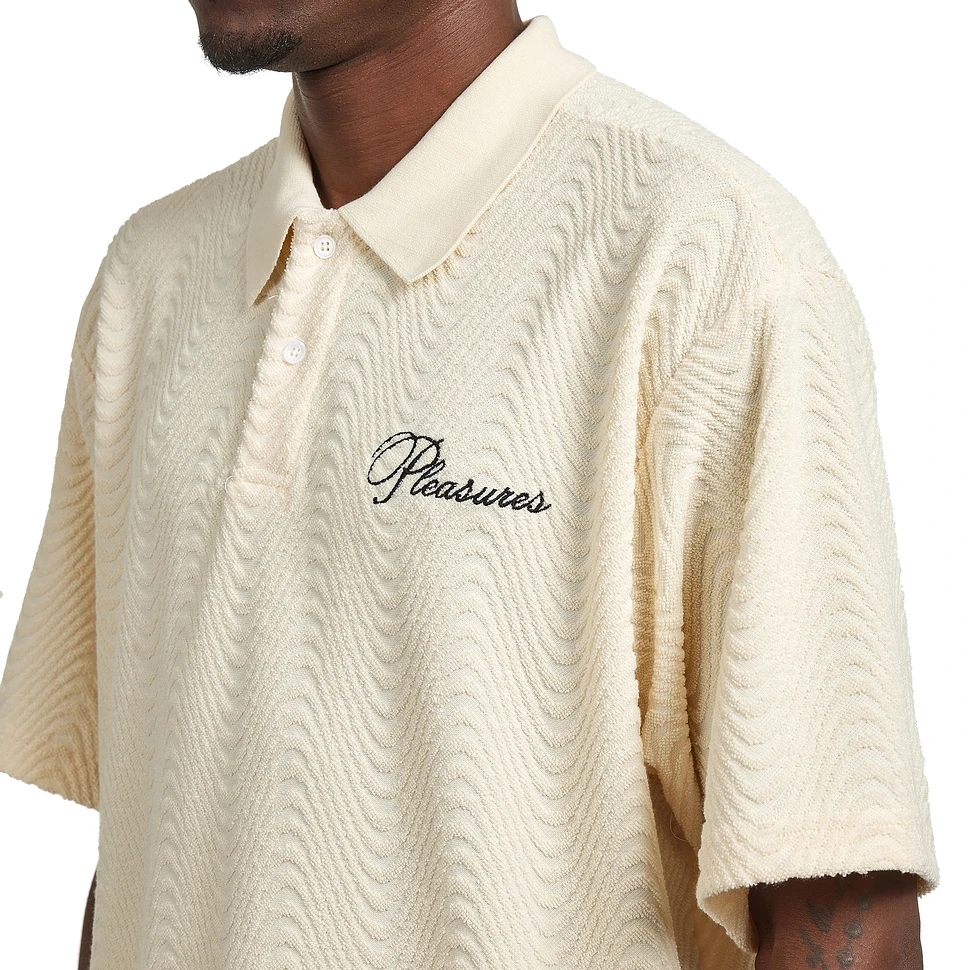 PLEASURES - Zen Terry Boxy Polo