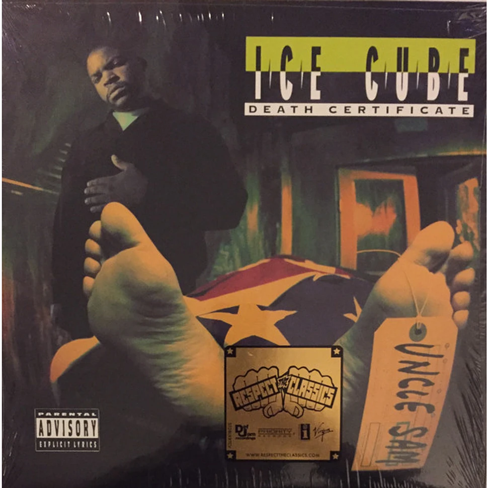 Ice cube death certificate outlet Vinyl:VG+ Sleeve:VG+