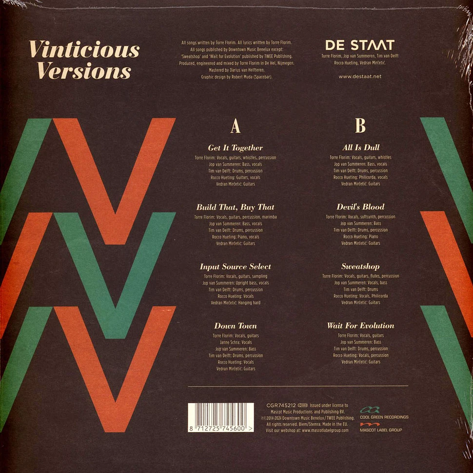 De Staat - Vinticious Versions Limited Green Vinyl