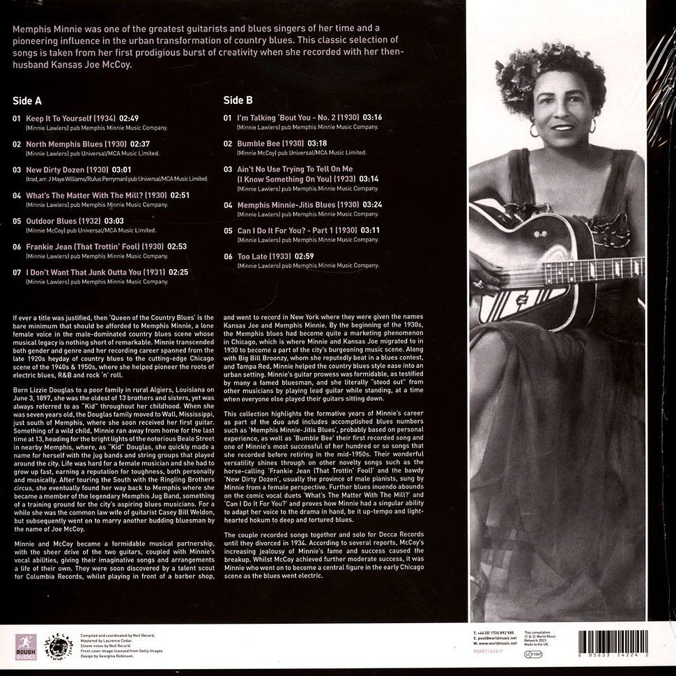 Diverse - The Rough Guide To Memphis Minnie - Queen Of The C