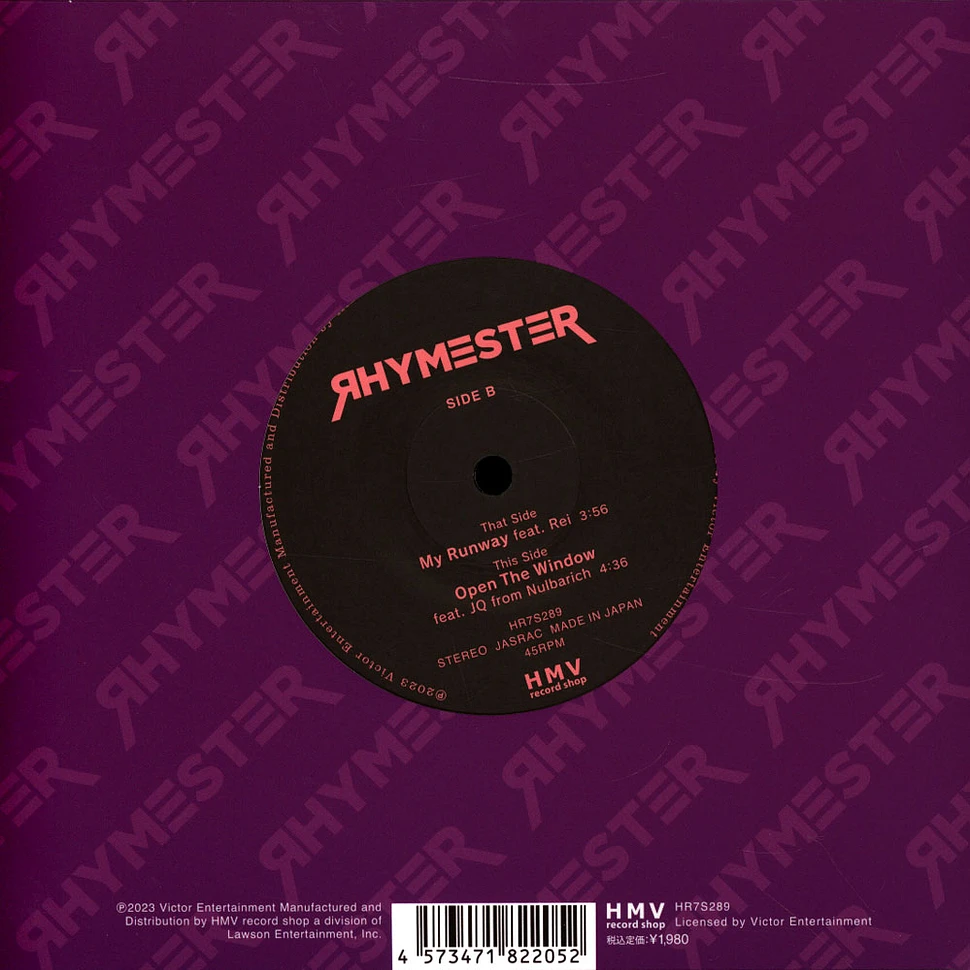 Rhymester - My Runway Feat. Rei / Open The Window Feat. Jq From Nulbarich