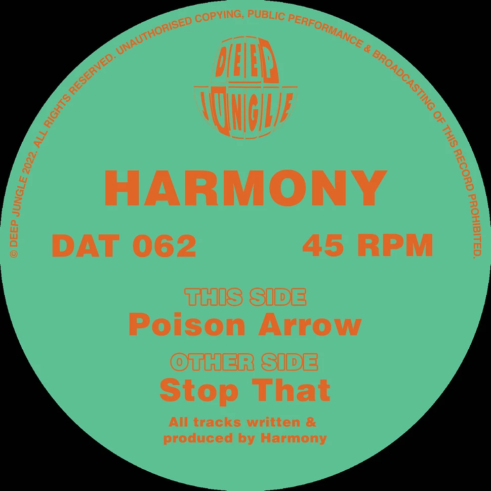 Harmony - Stop That/Poison Arrow EP
