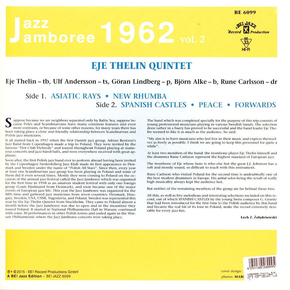 Eje Thelin - Jazz Jamboree 1962 Volume 2