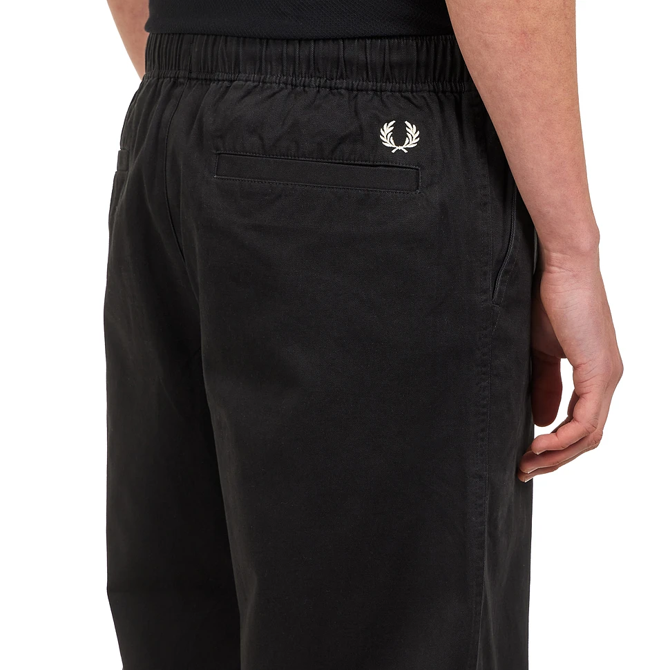 パンツ Fred Perry Twill Trousers BLACK, S size Fred Perry Black Straight Leg Twill Trousers | ModeSens